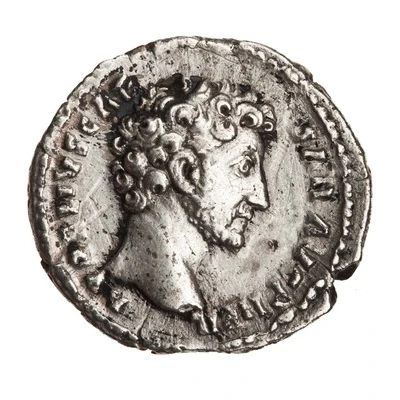 Denarius - Marcus Aurelius TR POT VI COS II; Genius front