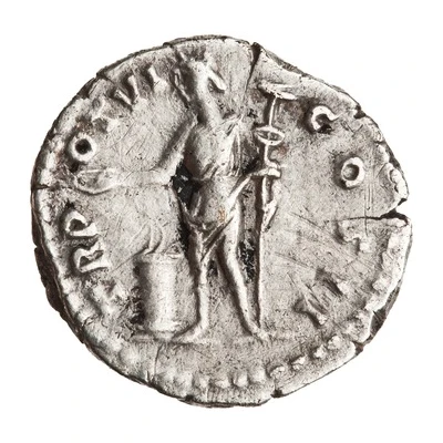 Denarius - Marcus Aurelius TR POT VI COS II; Genius back