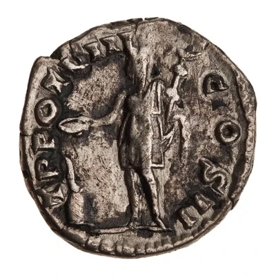 Denarius - Marcus Aurelius TR POT VII COS II; Genius back