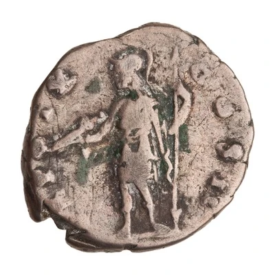 Denarius - Marcus Aurelius TR POT X COS II; Virtus back