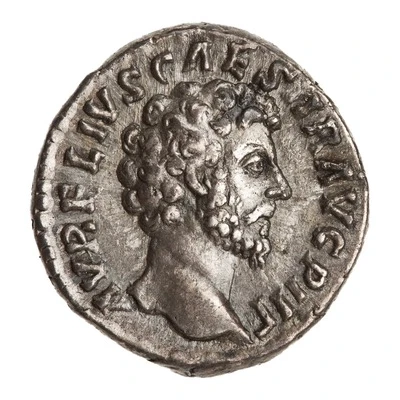 Denarius - Marcus Aurelius TR POT XIIII COS II; Mars front