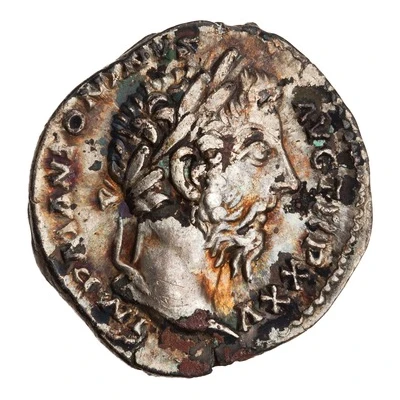 Denarius - Marcus Aurelius VOTA SOL DECENN COS III front