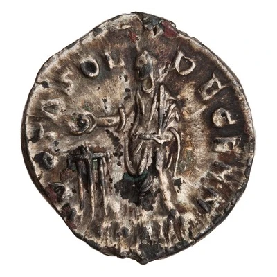 Denarius - Marcus Aurelius VOTA SOL DECENN COS III back