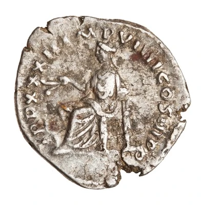 Denarius - Marcus Aurelius VOTA SVSCEP DECENN II COS III back