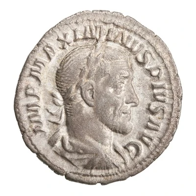 Denarius - Maximinus Thrax FIDES MILITVM; Fides front