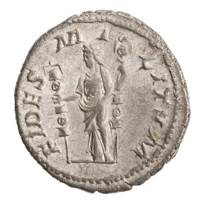 Denarius - Maximinus Thrax FIDES MILITVM; Fides back