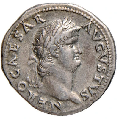 Denarius - Nero AVGVSTVS AVGVSTA front