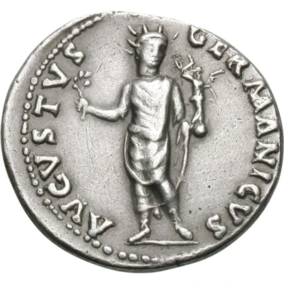 Denarius - Nero AVGVSTVS GERMANICVS; Victory back