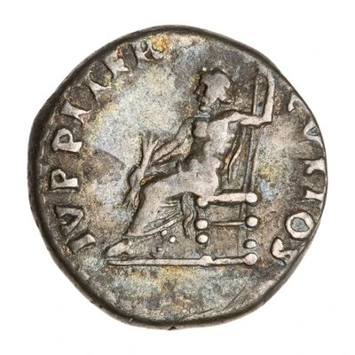 Denarius - Nero IVPPITER CVSTOS; Jupiter back
