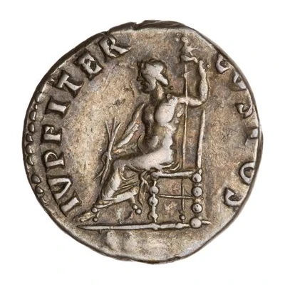 Denarius - Nero IVPPITER CVSTOS; Jupiter back