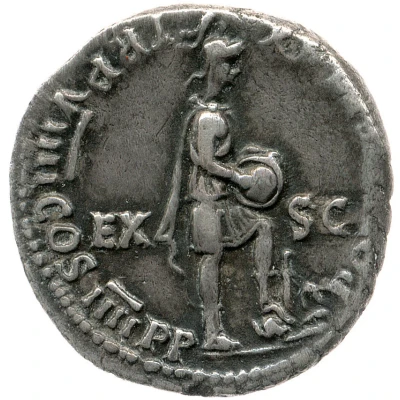 Denarius - Nero PONTIF MAX TR P VIIII COS IIII P P EX S C; Roma back