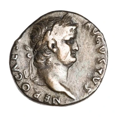 Denarius - Nero ROMA; Roma and Victory front