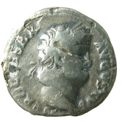 Denarius - Nero ROMA; Roma and Victory front