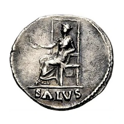 Denarius - Nero SALVS; Salus back