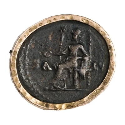 Denarius - Nero SALVS; Salus back