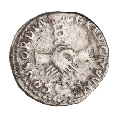 Denarius - Nerva CONCORDIA EXERCITVVM back