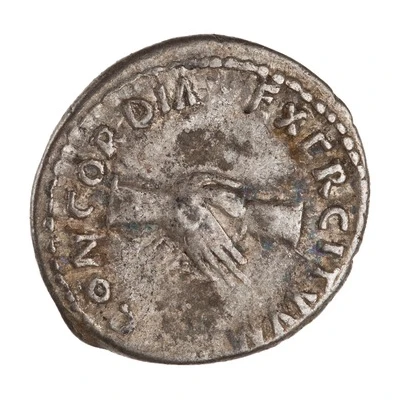 Denarius - Nerva CONCORDIA EXERCITVVM back