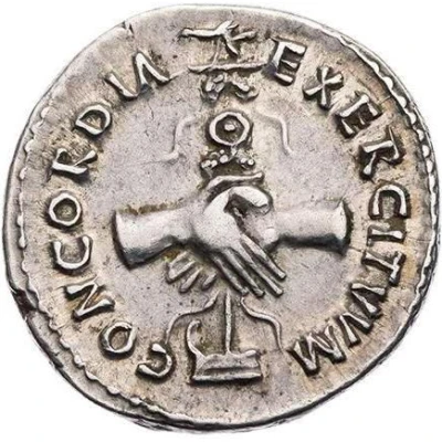 Denarius - Nerva CONCORDIA EXERCITVVM back