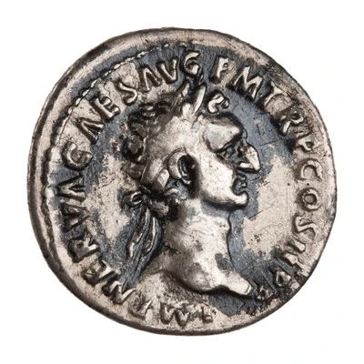 Denarius - Nerva IVSTITIA AVGVST; Justitia front