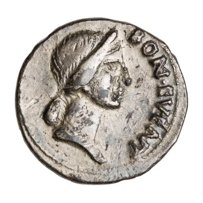 Denarius OB CIVIS SERVATOS front