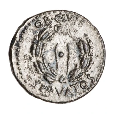 Denarius OB CIVIS SERVATOS back
