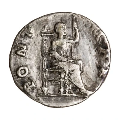 Denarius - Otho PONT MAX; Jupiter back