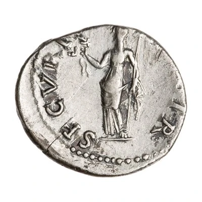 Denarius - Otho SECVRITAS P R; Securitas back