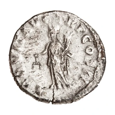 Denarius - Pertinax AEQVIT AVG TR P COS II; Aequitas back