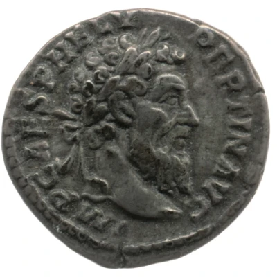 Denarius - Pertinax DIS CVSTODIBVS; Fortuna front