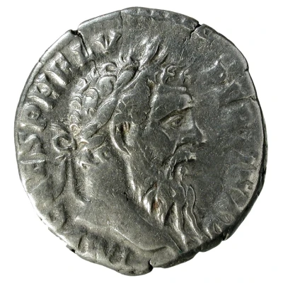 Denarius - Pertinax LAETITIA TEMPOR COS II; Laetitia front