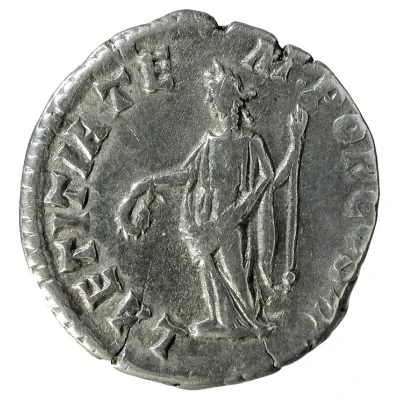 Denarius - Pertinax LAETITIA TEMPOR COS II; Laetitia back
