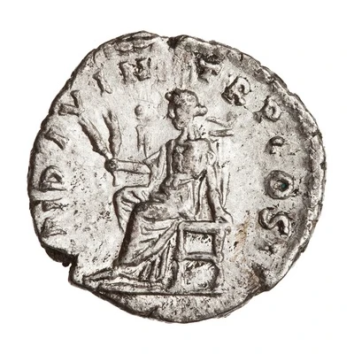 Denarius - Pertinax OPI DIVIN TR P COS II; Ops back