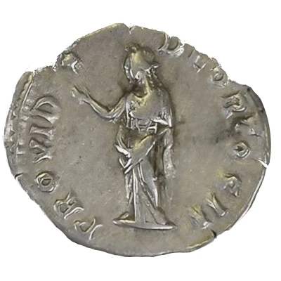 Denarius - Pertinax PROVID DEOR COS II; Providentia back