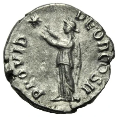 Denarius - Pertinax PROVID DEOR COS II back