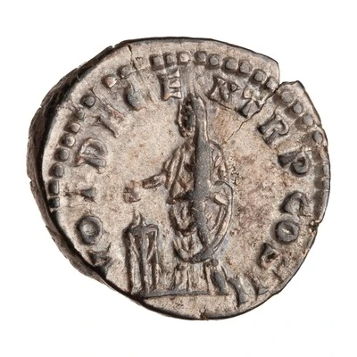 Denarius - Pertinax VOT DECEN TR P COS II back