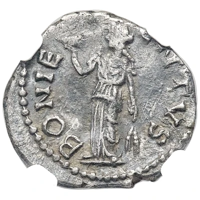 Denarius - Pescennius Niger BONI EVENTVS; Fides back