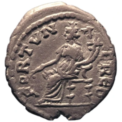 Denarius - Pescennius Niger FORTVNAE RED; Fortuna back