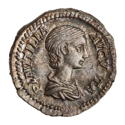 Denarius - Plautilla PIETAS AVGG; Pietas front