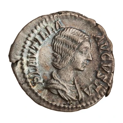 Denarius - Plautilla VENVS VICTRIX; Venus and Cupid front