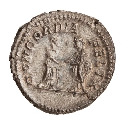 Denarius - Plautilla and Caracalla CONCORDIA FELIX back