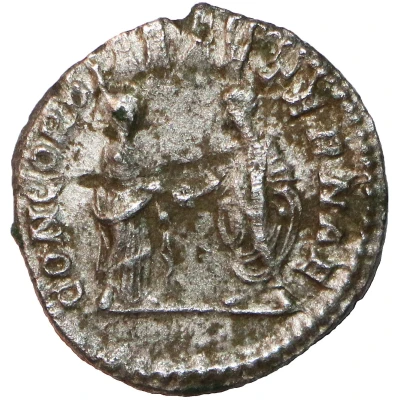 Denarius - Plautilla and Caracalla CONCORDIAE AETERNAE back