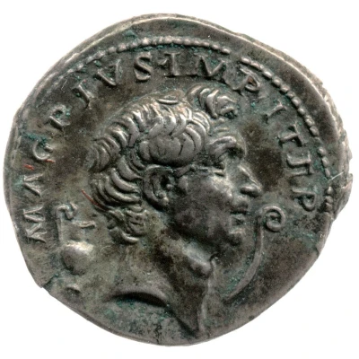 Denarius - Pompey IMP CAES TRAIAN AVG GER DAC P P REST PRAEF CLAS ET ORAE MARIT EX S C; Anapias, Amphinomus, and Neptune front