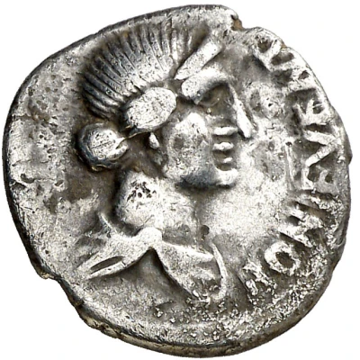 Denarius ROMA RENASCES; Roma front