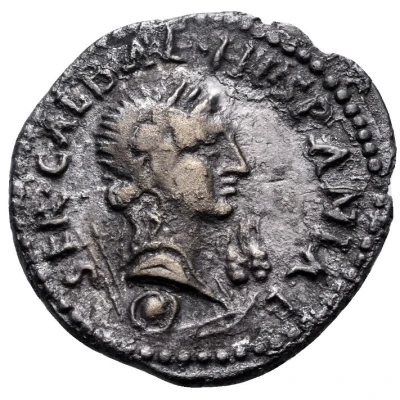 Denarius S P Q R; Hispania front
