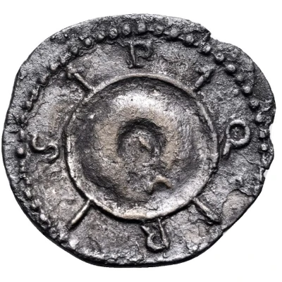 Denarius S P Q R; Hispania back