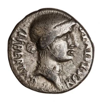 Denarius S P Q R; Libertas front