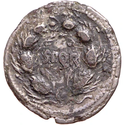 Denarius S P Q R; Mars back
