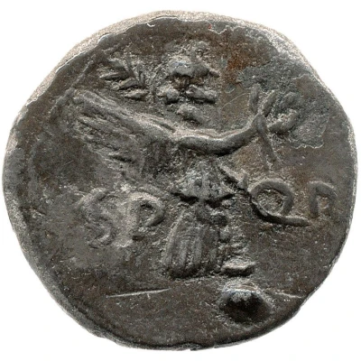 Denarius S P Q R; Victory back