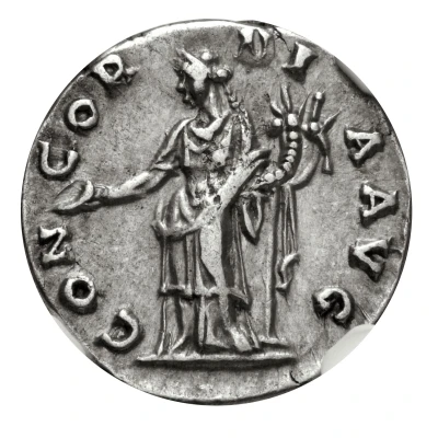 Denarius - Sabina CONCORDIA AVG; Concordia back