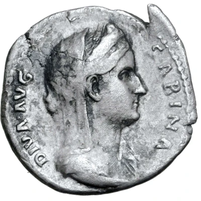 Denarius - Sabina CONSECRATIO front